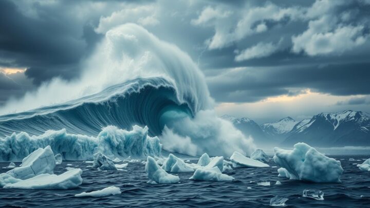 Ein Mega Tsunami Grönland droht der Insel Gefahr
